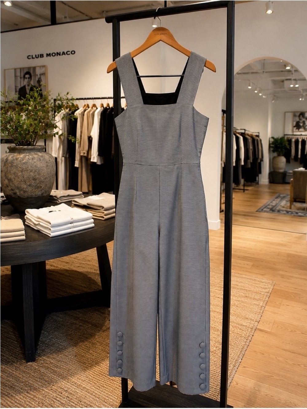 Club Monaco Veronikah Houndstooth Jumpsuit Size 12